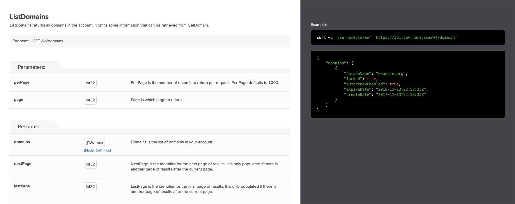 Name.com API